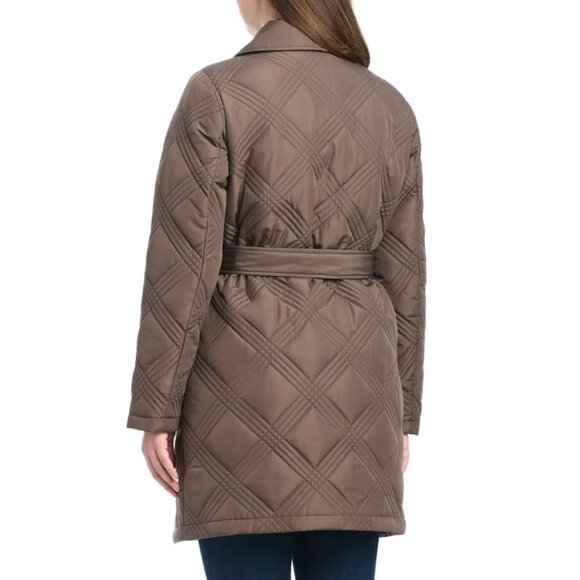 Jones New York Women's Belted Quilt Jacket - Picture 5 of 10